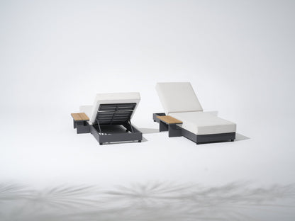Modular Outdoor Sectional Sofa Set with Sun Lounger
