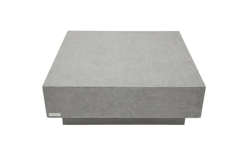 Tevere Square Coffee Table – Luxurious Travertine-Textured Table | Indoor & Outdoor Elegance