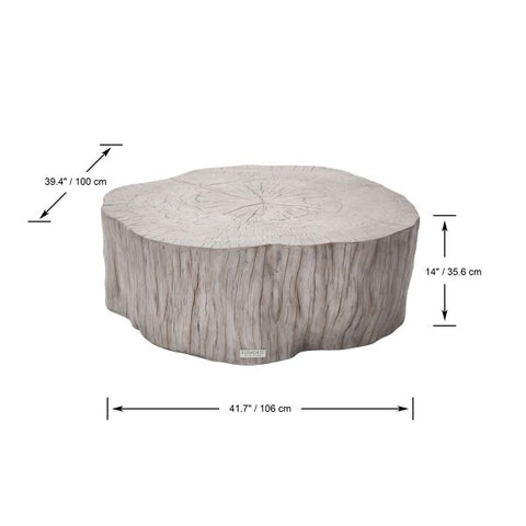 Elementi - Daintree 42" Stump Concrete Coffee Table Large