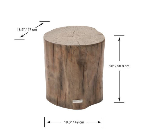 Elementi - Daintree Stump Concrete Side Table