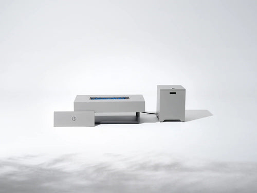 Modern electronic devices on a white background #color_grey