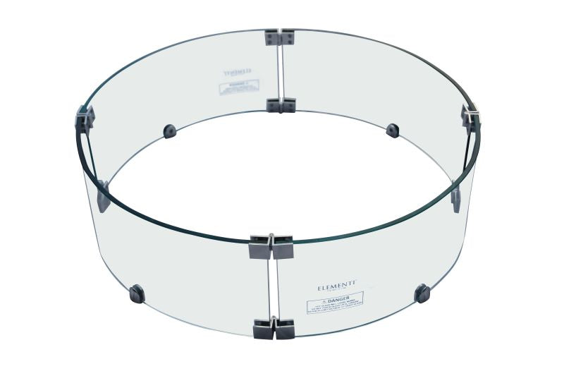 Elementi Round Fire Table Wind Screen