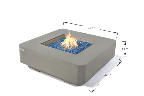 Elementi Plus - Lucerne Fire Table - Light Grey