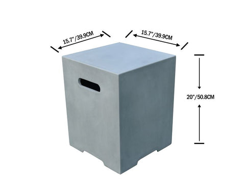 Elementi Square Tank Cover - 20 Inches