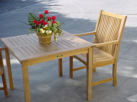 Anderson Teak Bahama Chicago 5 Pc Bistro Set - Square Table