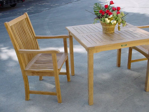 Anderson Teak Bahama Chicago 5 Pc Bistro Set - Square Table