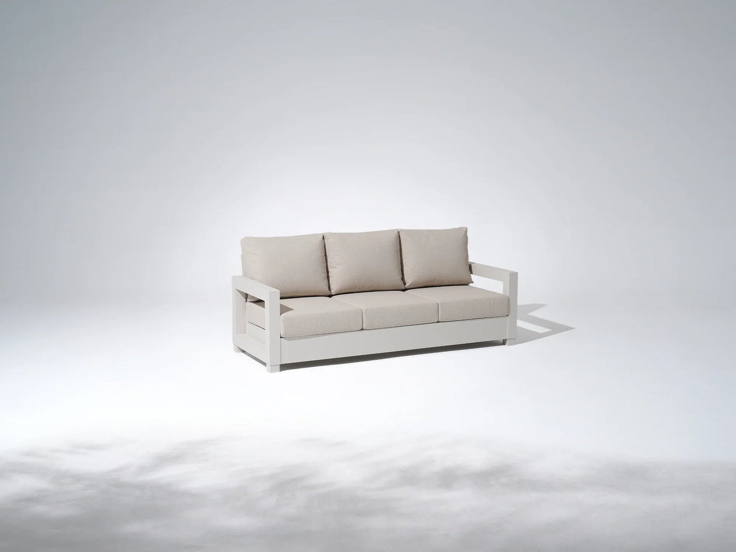 Aluminum Outdoor Sofa Set with Swivel Chairs and Tables