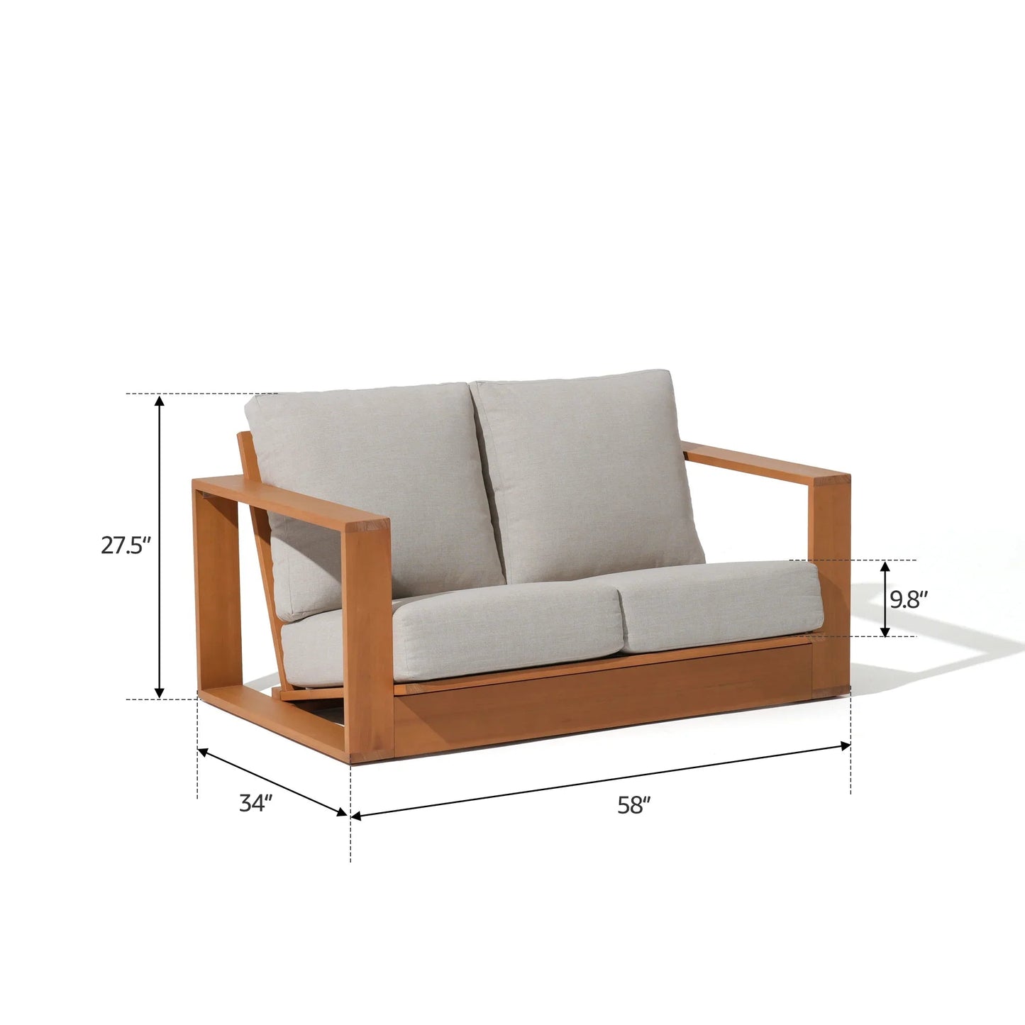 4 seat eucalyptus outdoor fire pit furniture set